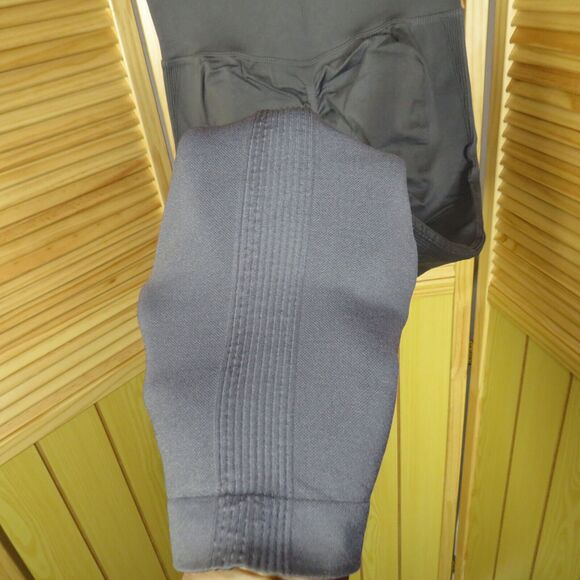 Halara Gray Scrunch Butt Side Ribbed High Waist Butt Lifting Leggings Sz Small - Picture 5 of 6